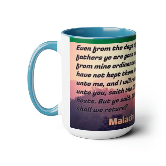 Bible Quote Two-Tone Coffee Mugs, 15oz